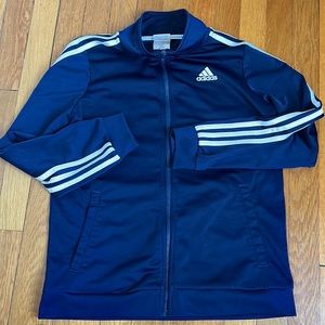 Preowned Classic Navy Zip Up Adidas Jacket